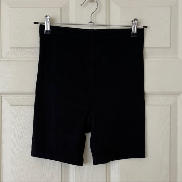 Spalding Stretch Cotton Bike Shorts Black Size Large - Picture 2 of 6